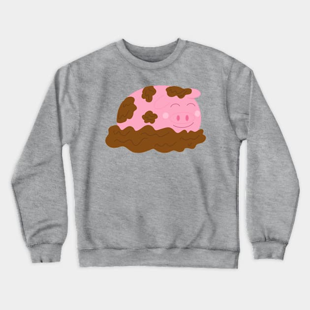 Muddy Pig Crewneck Sweatshirt by AmyMinori